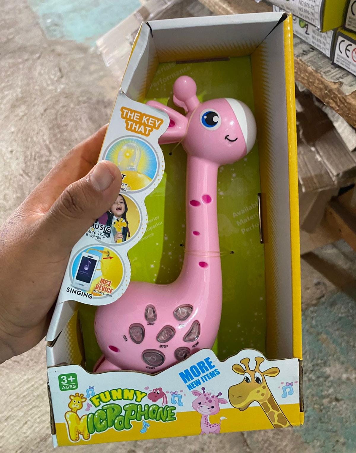 MICRÓFONO DINO O JIRAFA GRABA Y REPITE MOD #10813 REINGRESO