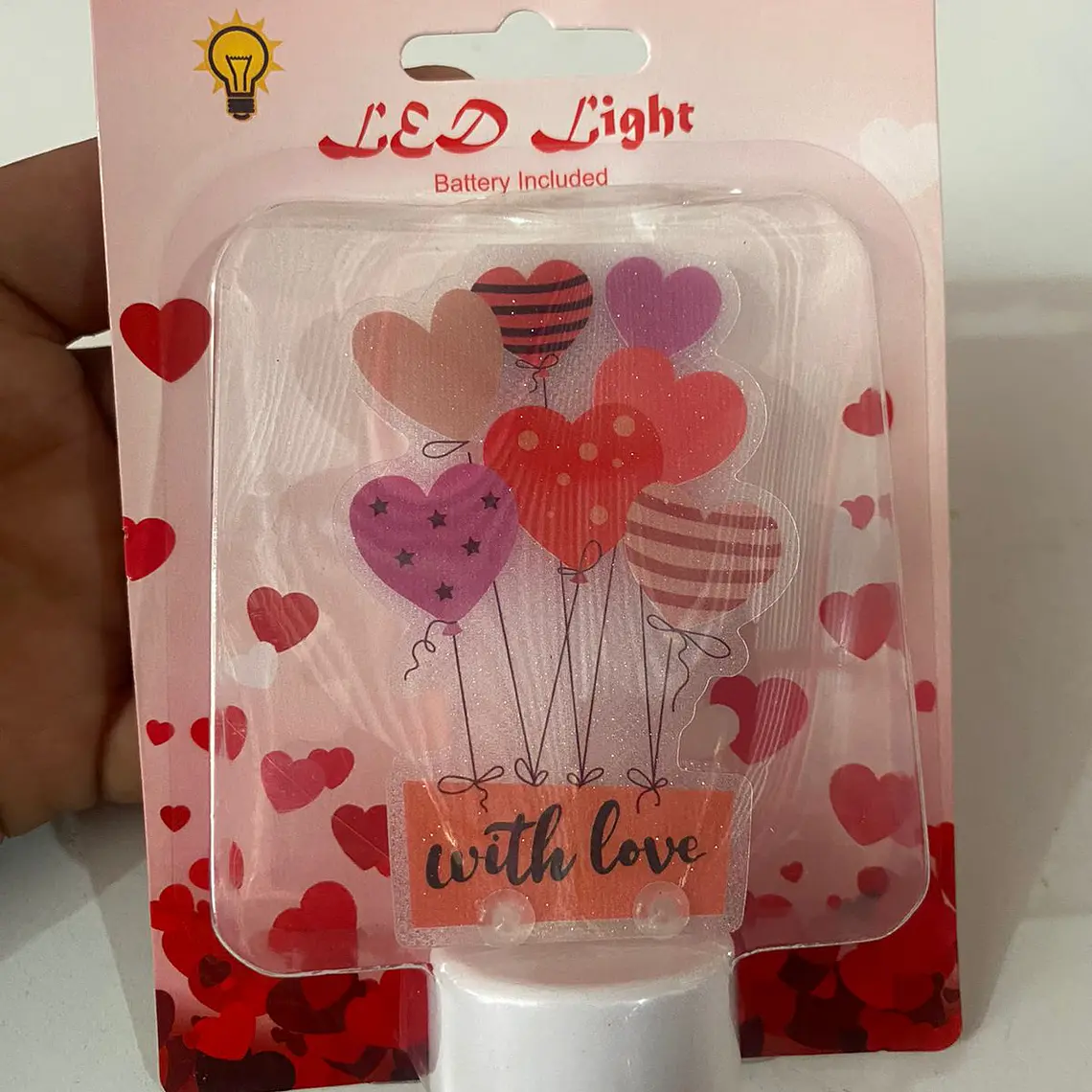  VELA DE SAN VALENTÍN CON LUZ LED MOD#LAV 4
