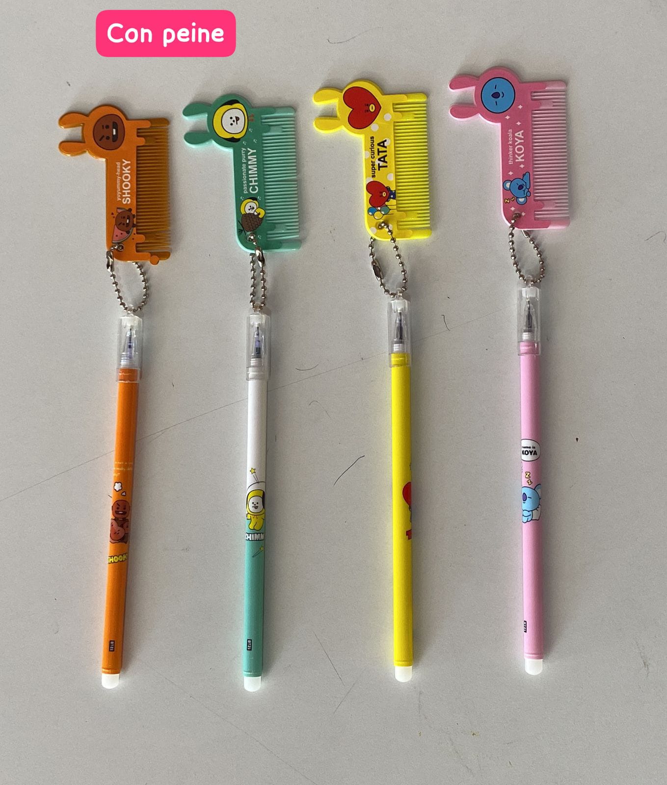 DOCENA DE LAPICEROS BTS EN CAJITA TRANSPARENTE