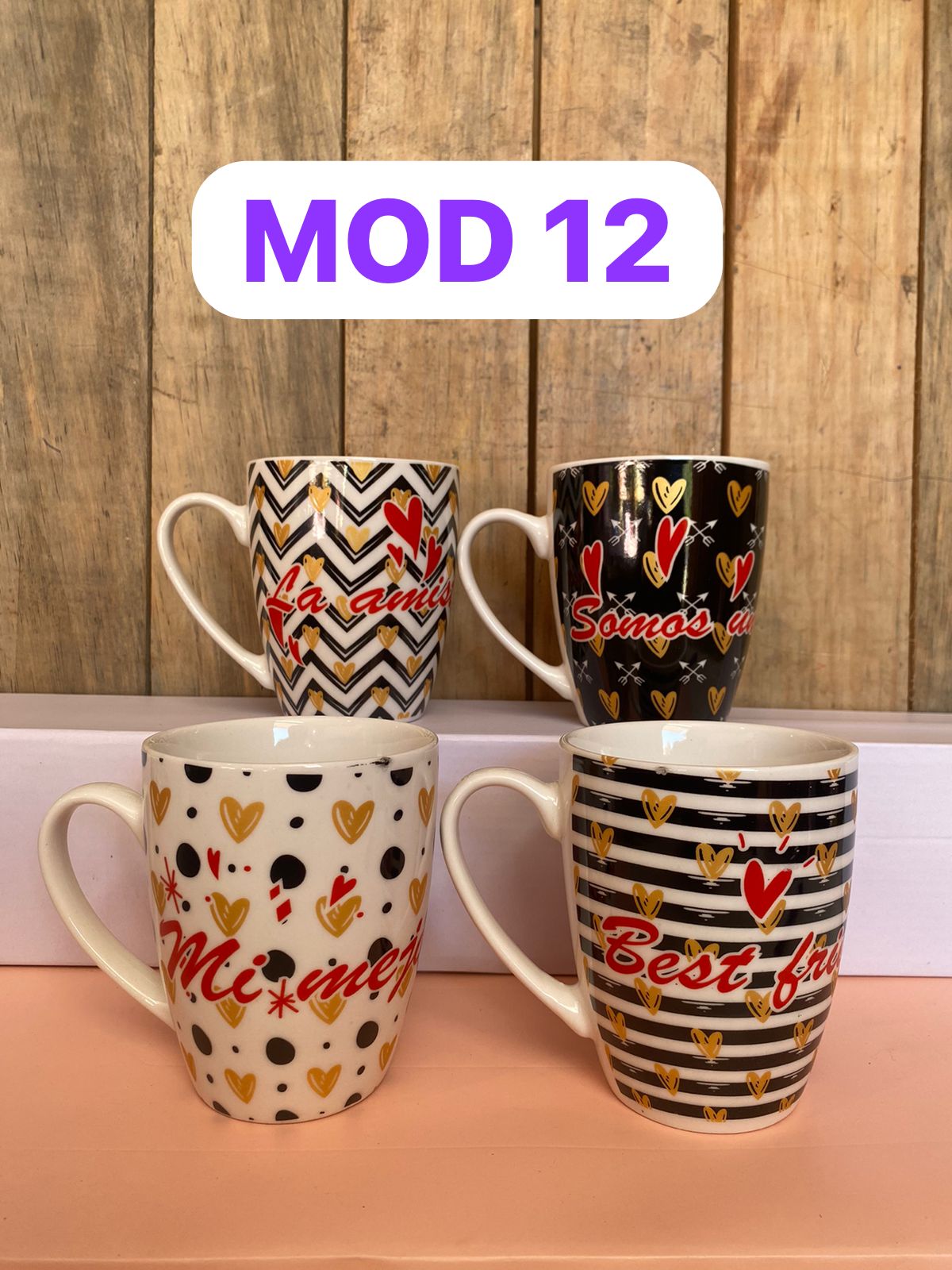 💕DOCENA TAZAS AMOR Y AMISTAD💕👩🏾🤝👨🏼