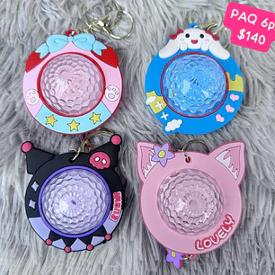  LLAVEROS CON LÁMPARA KAWAII MOD#
