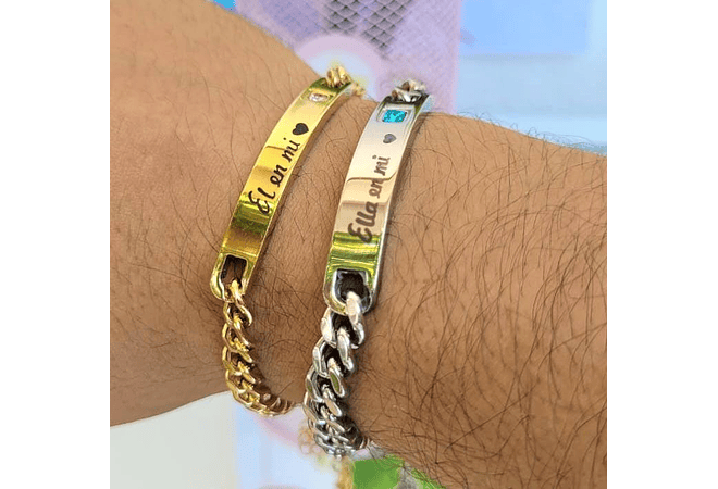 DÚO DE PULSERAS PARA PAREJA- COPIAR