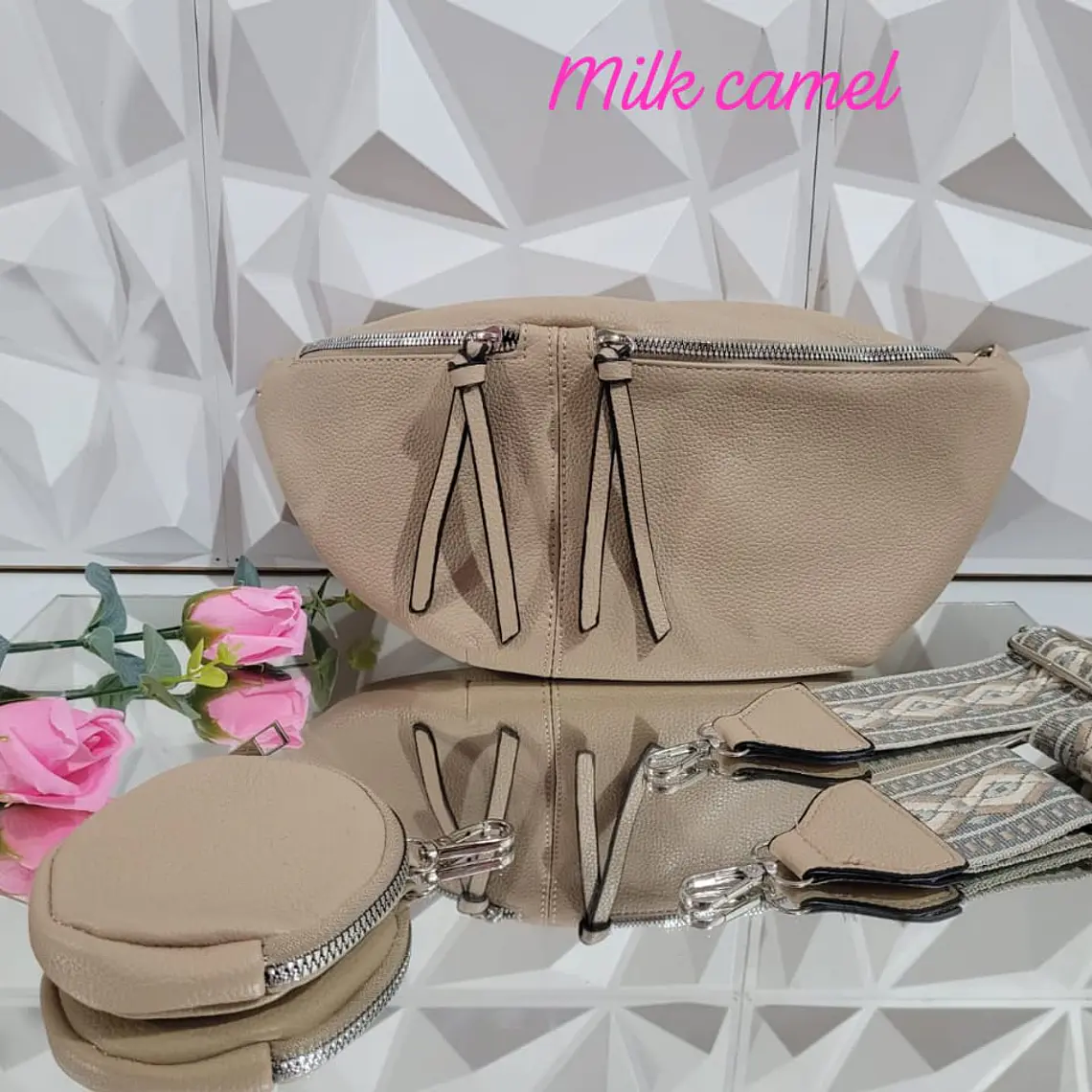 CANGURO-BANDOLERA GRANDE CON MONEDERITO UNISEX MOD#24010 9