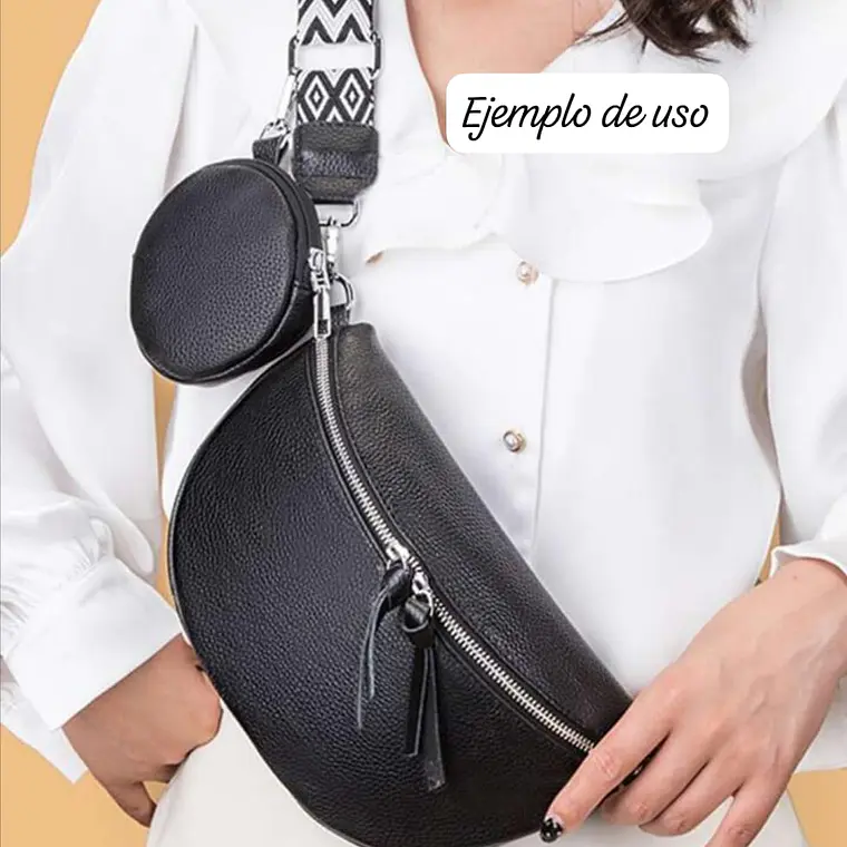 CANGURO-BANDOLERA GRANDE CON MONEDERITO UNISEX MOD#24010 19