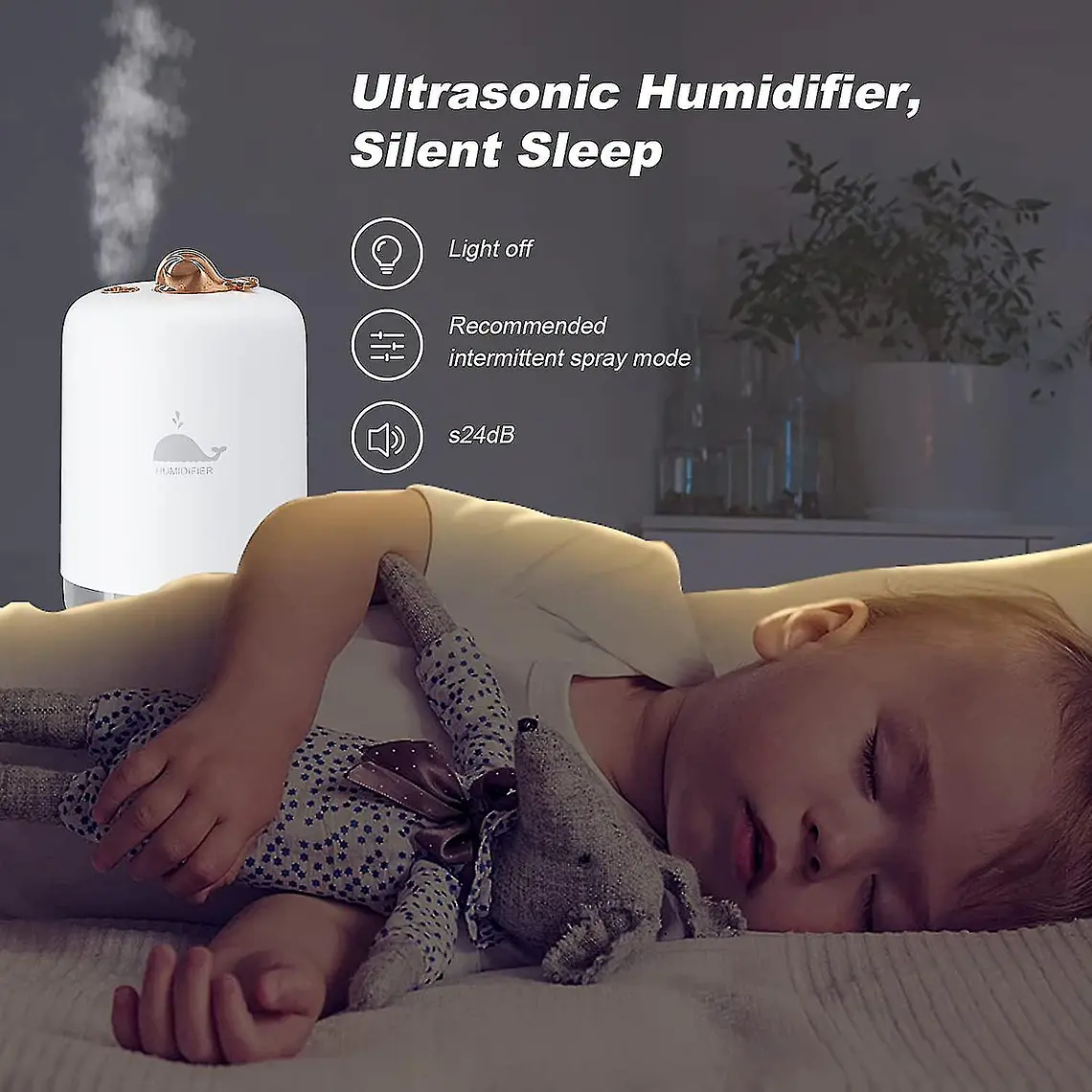 MINI HUMIDIFICADOR BALLENITA MOD #V5-Q806 6