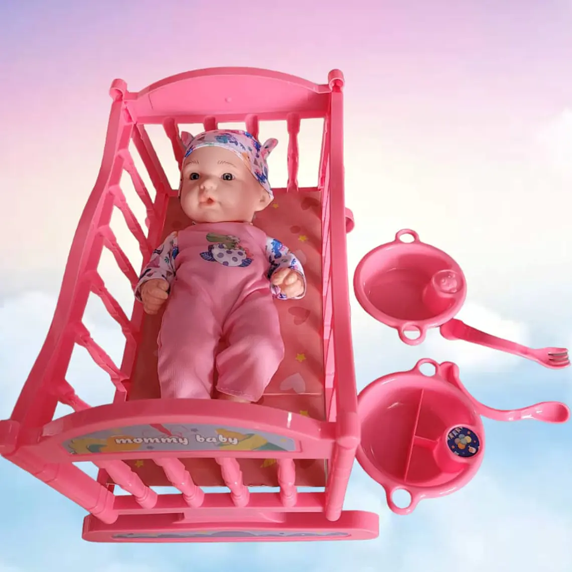 NENUCO AVENTURAS BEBÉ CON CUNA O SILLITA MOD#78958F(diseño al azar) 3