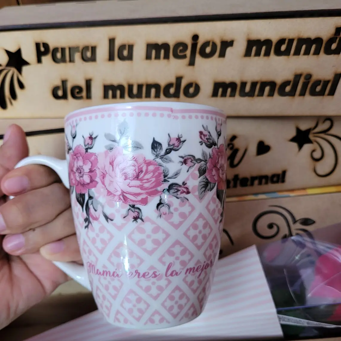 DOCENA TAZAS FELIZ DIA MAMÁ 🌸🤱🏾 8