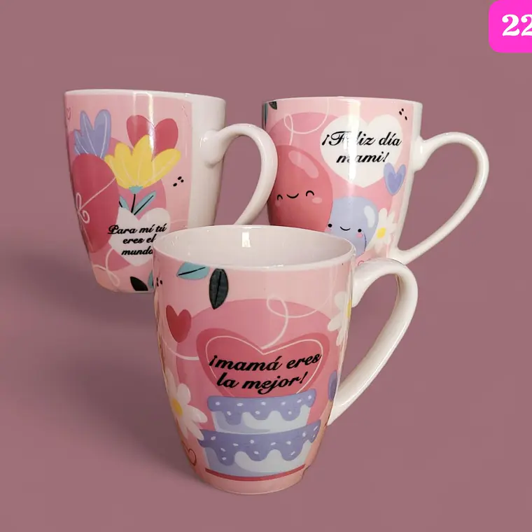 DOCENA TAZAS FELIZ DIA MAMÁ 🌸🤱🏾 9