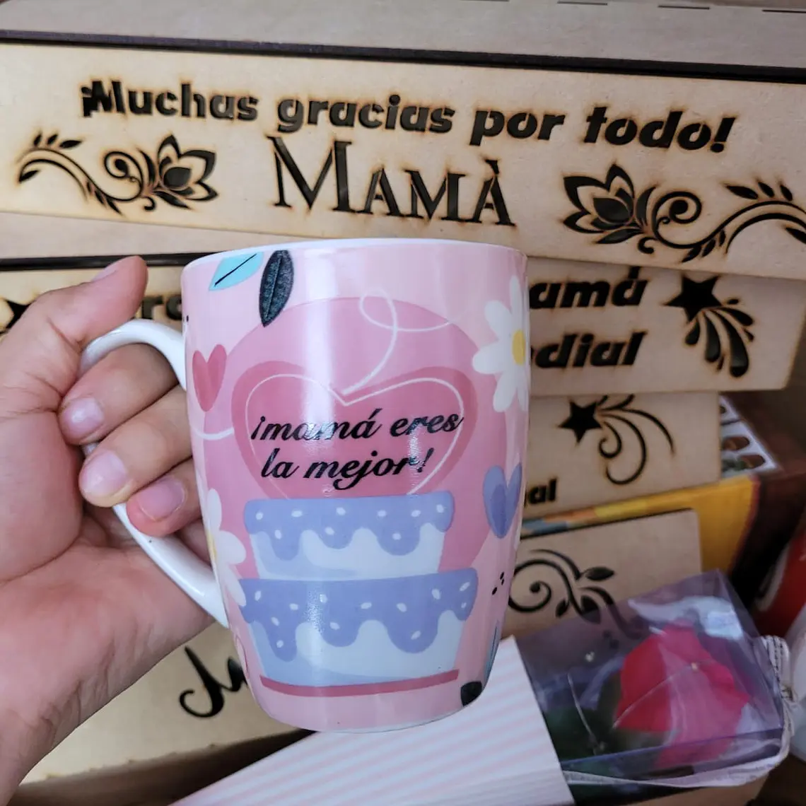 DOCENA TAZAS FELIZ DIA MAMÁ 🌸🤱🏾 10