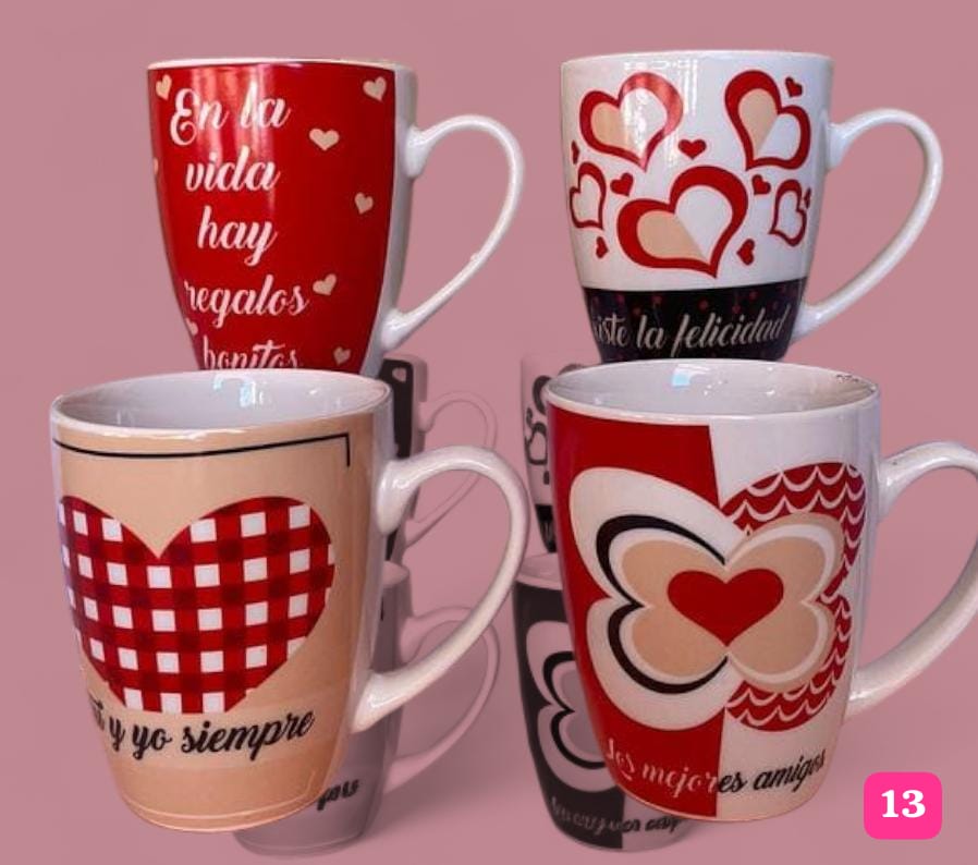 💕DOCENA TAZAS AMOR Y AMISTAD💕👩🏾🤝👨🏼