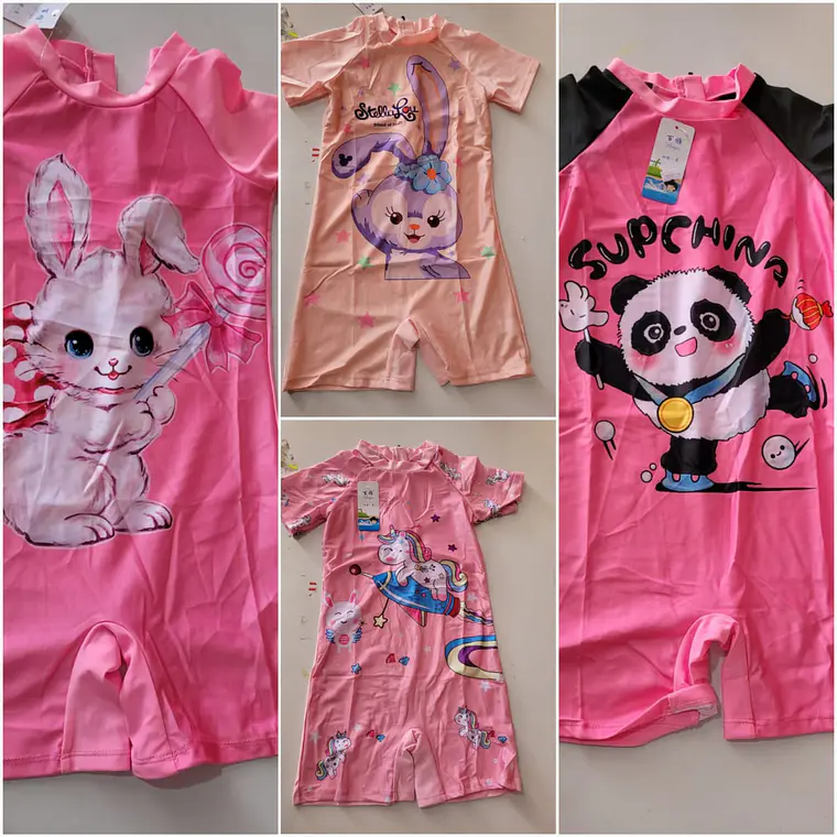 TRAJE DE BAÑO INFANTIL PARA NIÑA MOD #8905-2 2