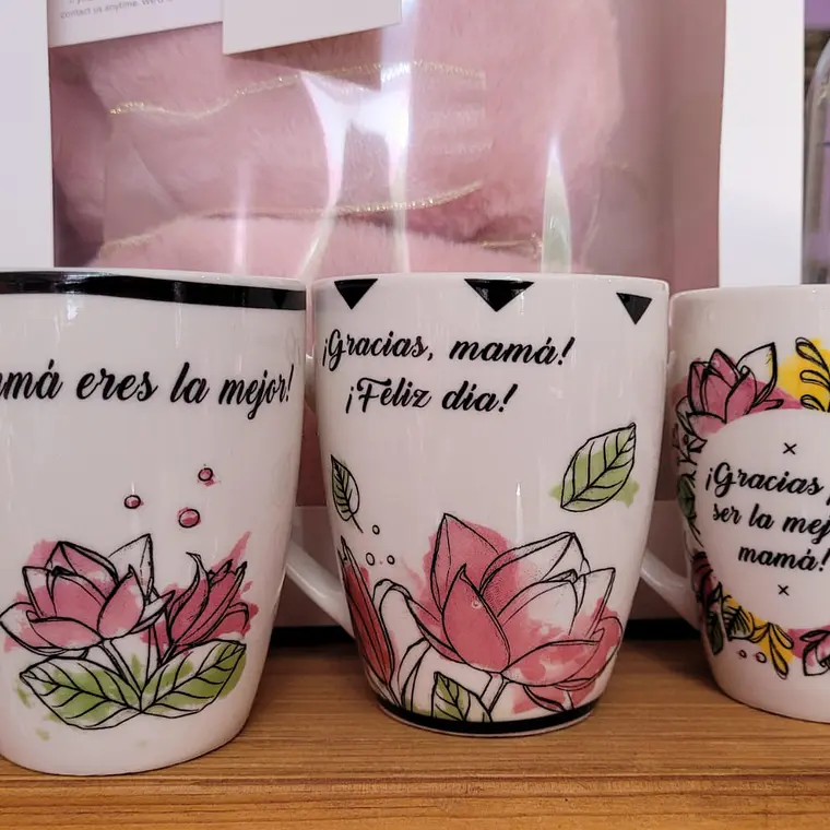 DOCENA TAZAS FELIZ DIA MAMÁ 🌸🤱🏾 12