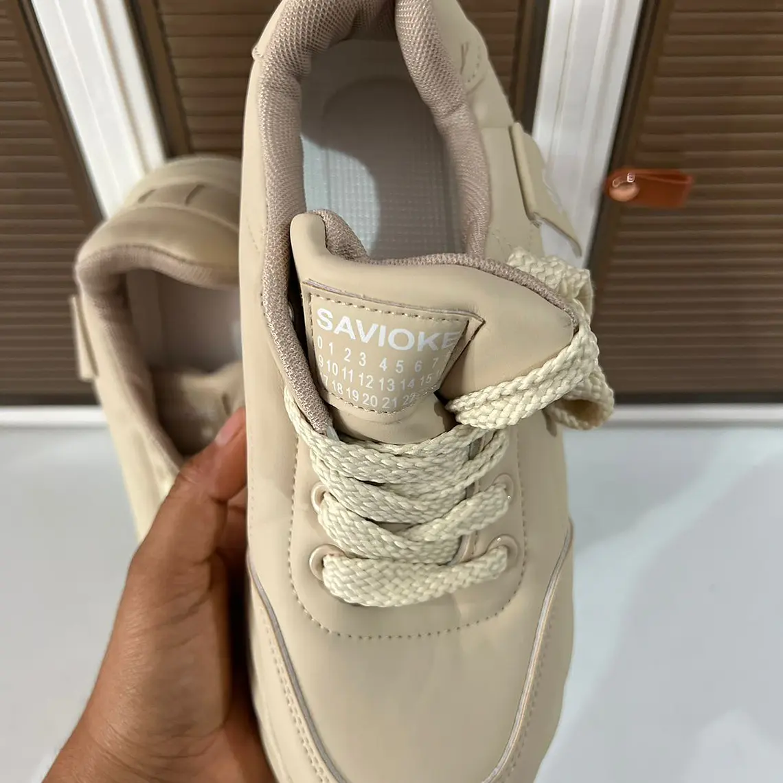 TENIS JUVENILES ESTILO KOREANO COLOR KAKHI MOD #P512 7