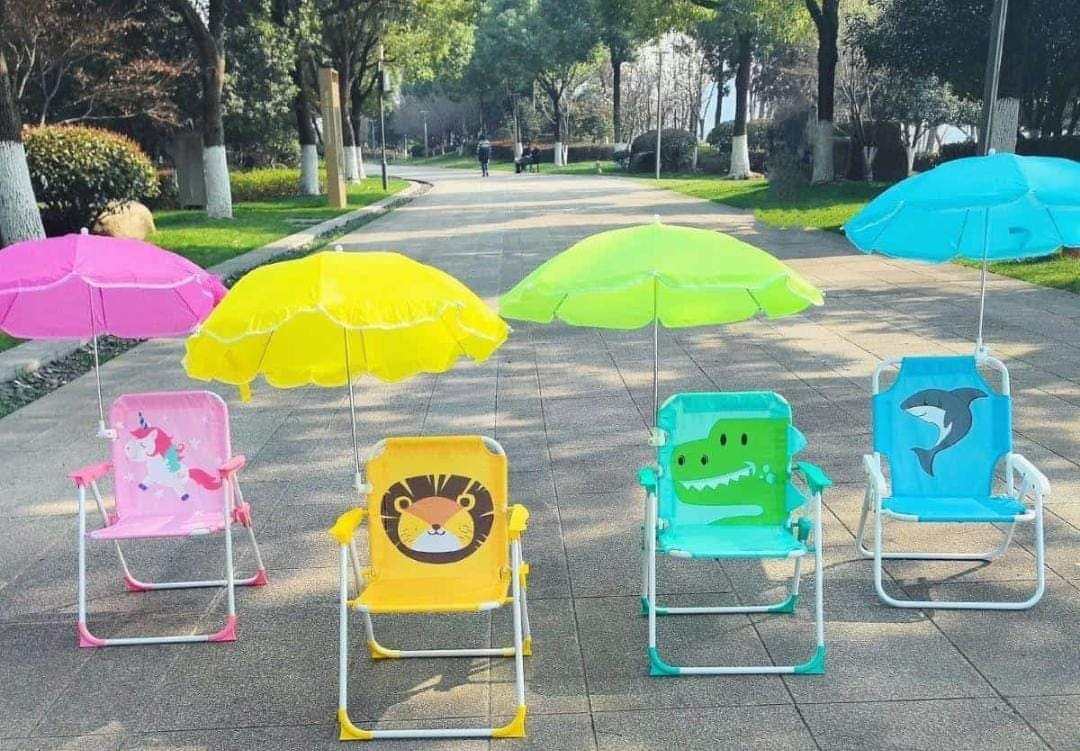 SILLA PARA PLAYA , VERANO Y AIRE LIBRE CON SOMBRILLA PARA NIÑOS