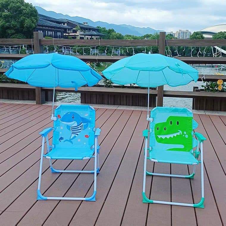 SILLA PARA PLAYA , VERANO Y AIRE LIBRE CON SOMBRILLA PARA NIÑOS