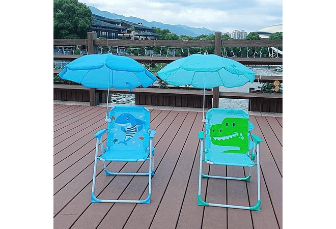 SILLA PARA PLAYA , VERANO Y AIRE LIBRE CON SOMBRILLA PARA NIÑOS