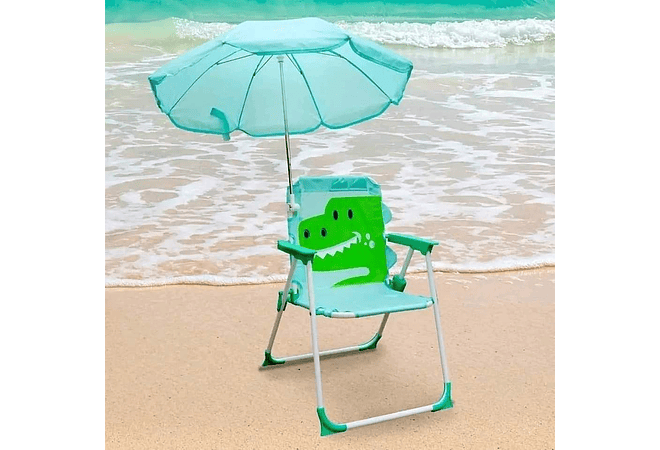 SILLA PARA PLAYA , VERANO Y AIRE LIBRE CON SOMBRILLA PARA NIÑOS