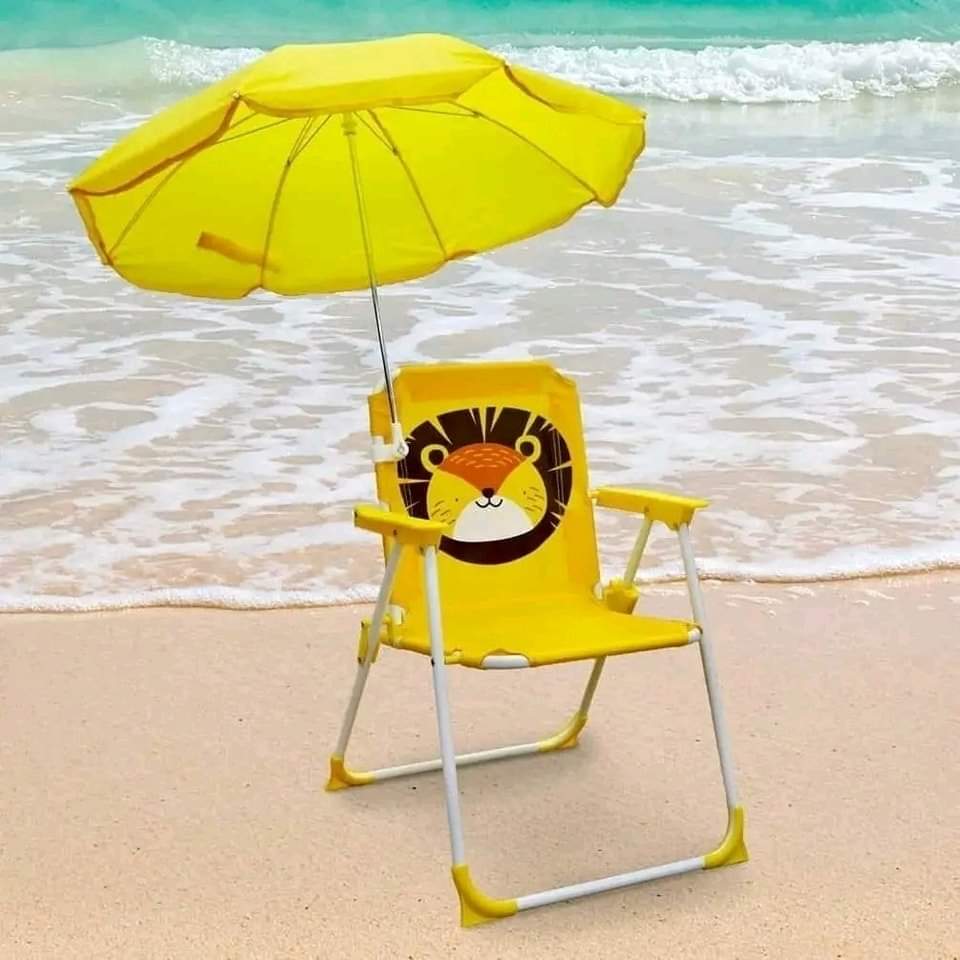 SILLA PARA PLAYA , VERANO Y AIRE LIBRE CON SOMBRILLA PARA NIÑOS