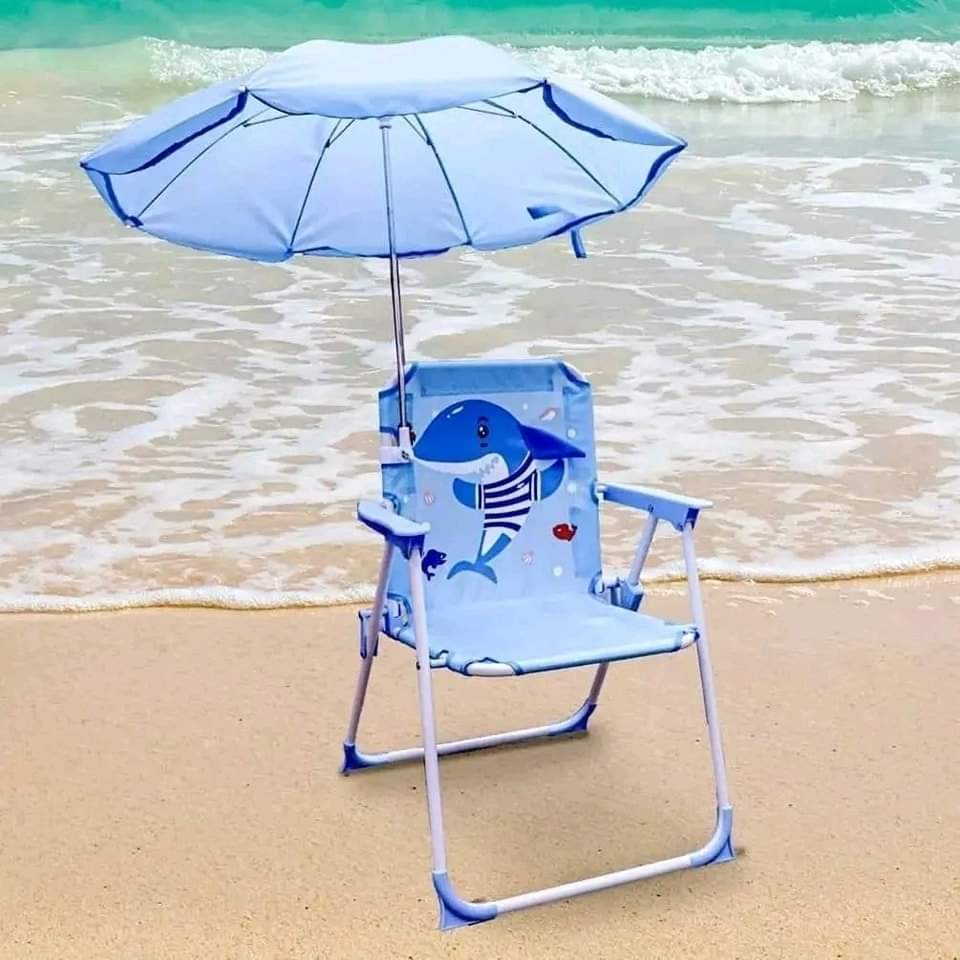 SILLA PARA PLAYA , VERANO Y AIRE LIBRE CON SOMBRILLA PARA NIÑOS
