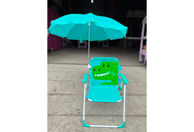 SILLA PARA PLAYA , VERANO Y AIRE LIBRE CON SOMBRILLA PARA NIÑOS