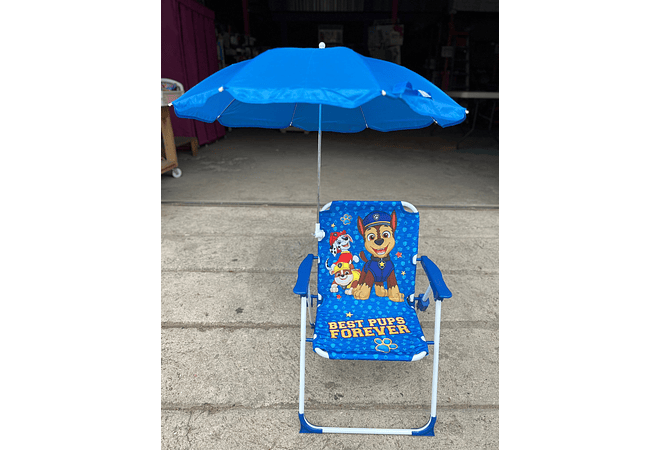 SILLA PARA PLAYA , VERANO Y AIRE LIBRE CON SOMBRILLA PARA NIÑOS