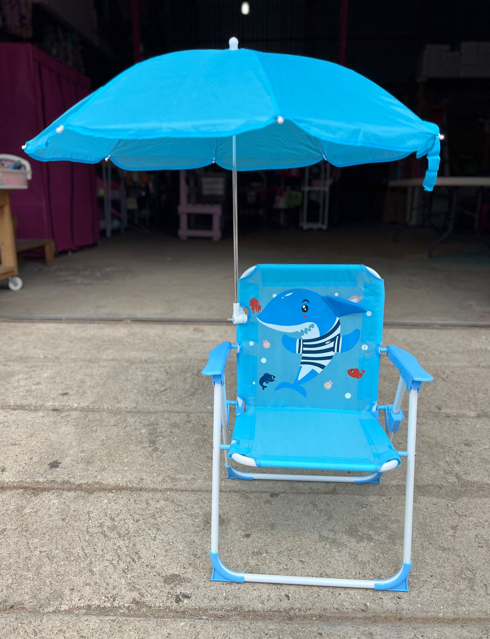 SILLA PARA PLAYA , VERANO Y AIRE LIBRE CON SOMBRILLA PARA NIÑOS