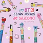 LAPICERO  GRUESO VARIAS TINTAS BTS MOD#22Y2B-01 (DISEÑO AL AZAR) - Miniatura 2