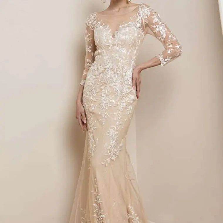 VESTIDO BEIGE #4  2