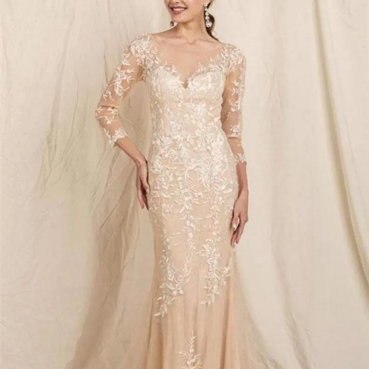 VESTIDO BEIGE #4  7