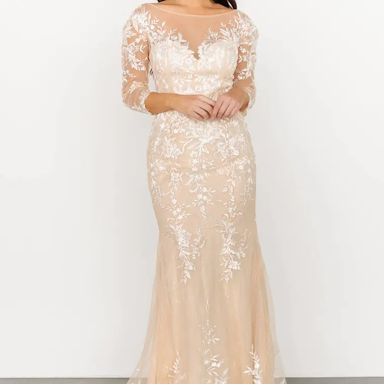 VESTIDO BEIGE #4  8