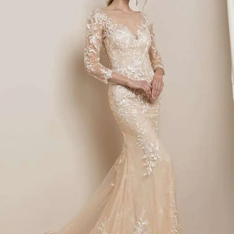 VESTIDO BEIGE #4  9
