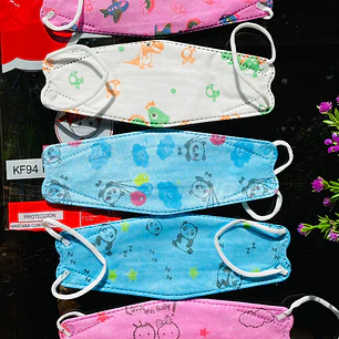 PAQ 10 CUBREBOCAS KF ESTAMPADOS PARA NIÑOS