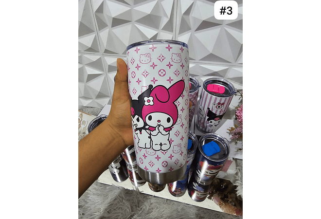 VASO TIPO YETI DE 500ML PERSONAJES PARA NIÑOS MOD#VSY20 (REINGRESO)