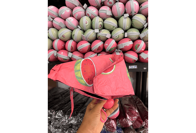 🍑 🍉 🥑 SOMBRILLA CON ESTUCHE DISEÑO FRUTAS 🍑 🍉 🥑