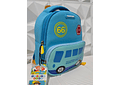 🚎🐘🎀MOCHILITA PREESCOLAR ORIGINAL GOLDEN KIDS BUS, ELEFANTE,CONEJO Y MOÑITO MODELO#XF534