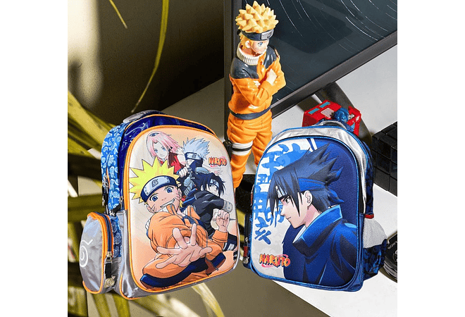 MOCHILA ORIGINAL GOLDEN NARUTO KEE PACK MOD#6082