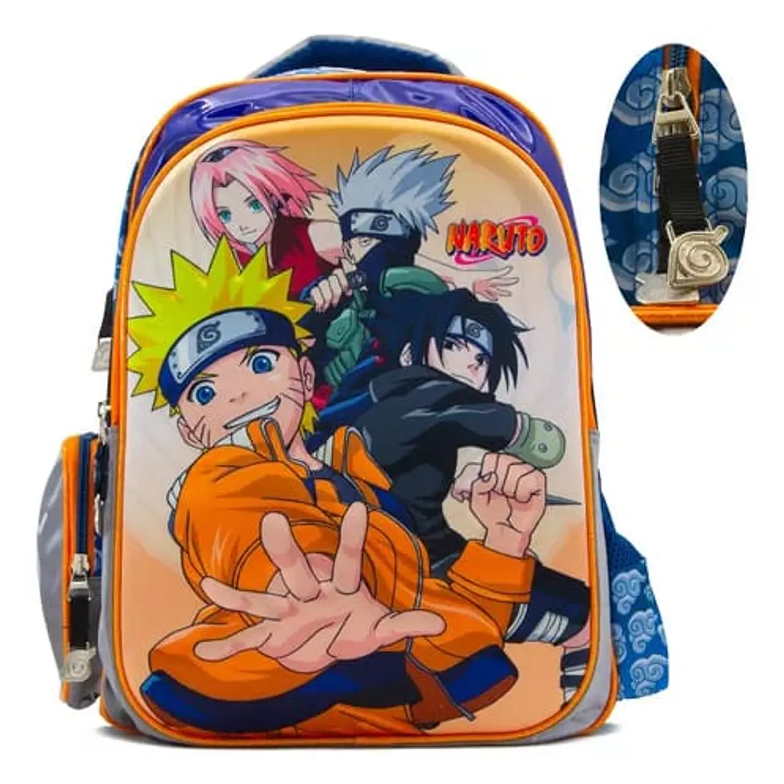 MOCHILA ORIGINAL GOLDEN NARUTO KEE PACK MOD#6082 5