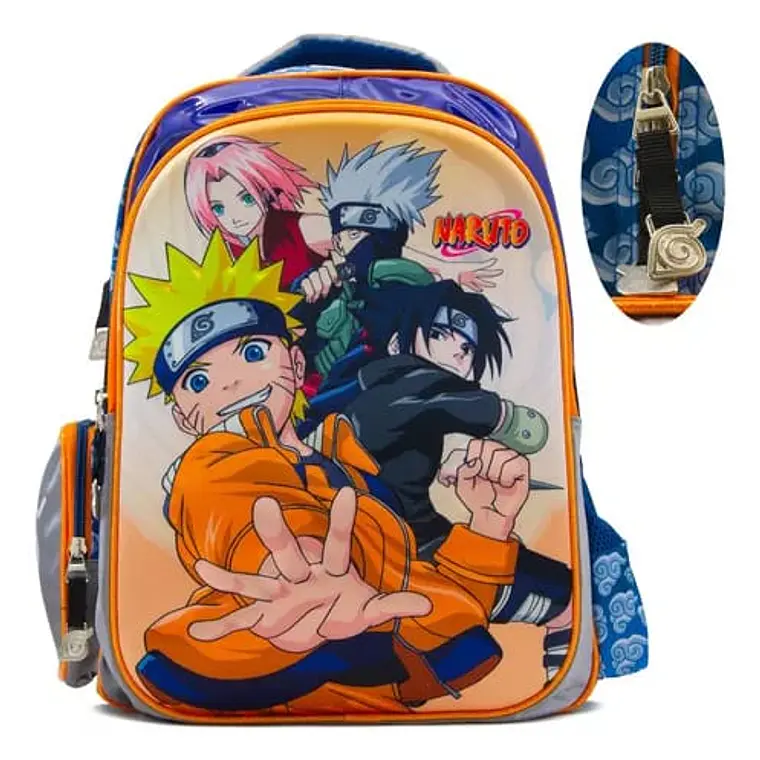 MOCHILA ORIGINAL GOLDEN NARUTO KEE PACK MOD#6082 5