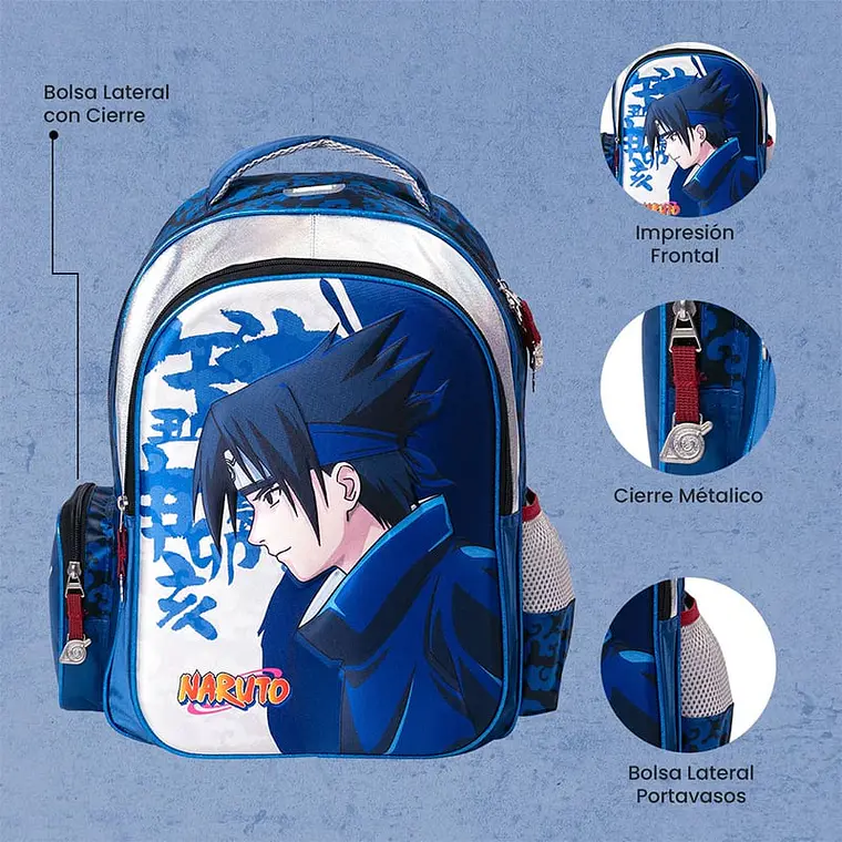 MOCHILA ORIGINAL GOLDEN NARUTO KEE PACK MOD#6082 7