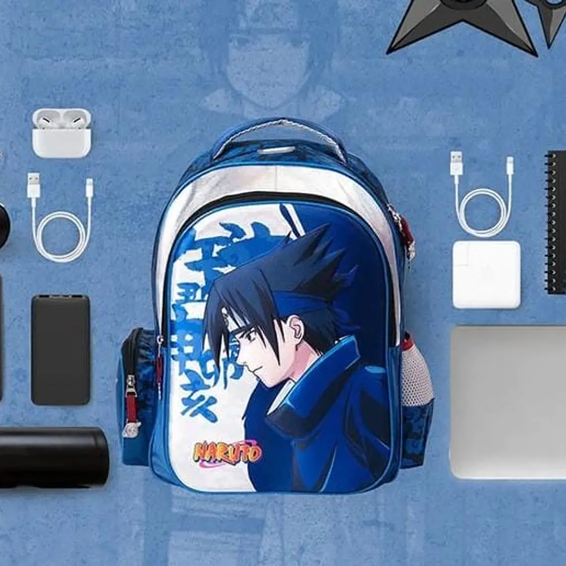 MOCHILA ORIGINAL GOLDEN NARUTO KEE PACK MOD#6082 10
