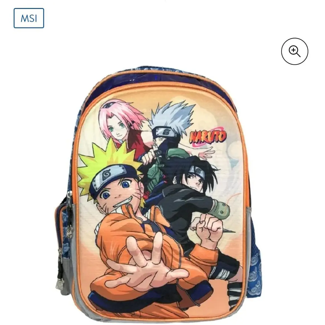 MOCHILA ORIGINAL GOLDEN NARUTO KEE PACK MOD#6082 12