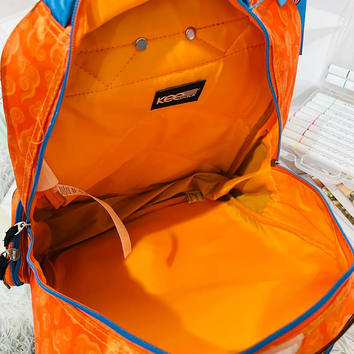 MOCHILA ORIGINAL GOLDEN NARUTO KEE PACK MOD#6082 16