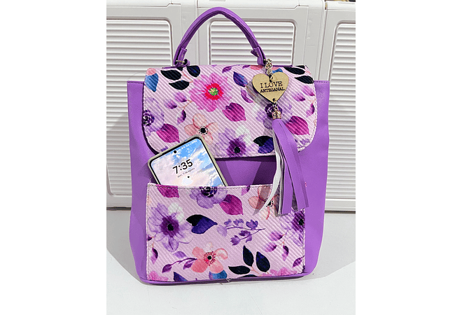 💐🎒 MOCHILA NACIONAL ARTESANAL ESTAMPADO MODELO #A9 🎒💐