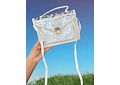 🌼👝 CROSS BODY NACIONAL TRANSPARENTE MARGARITAS MODELO #A28 👝🌼