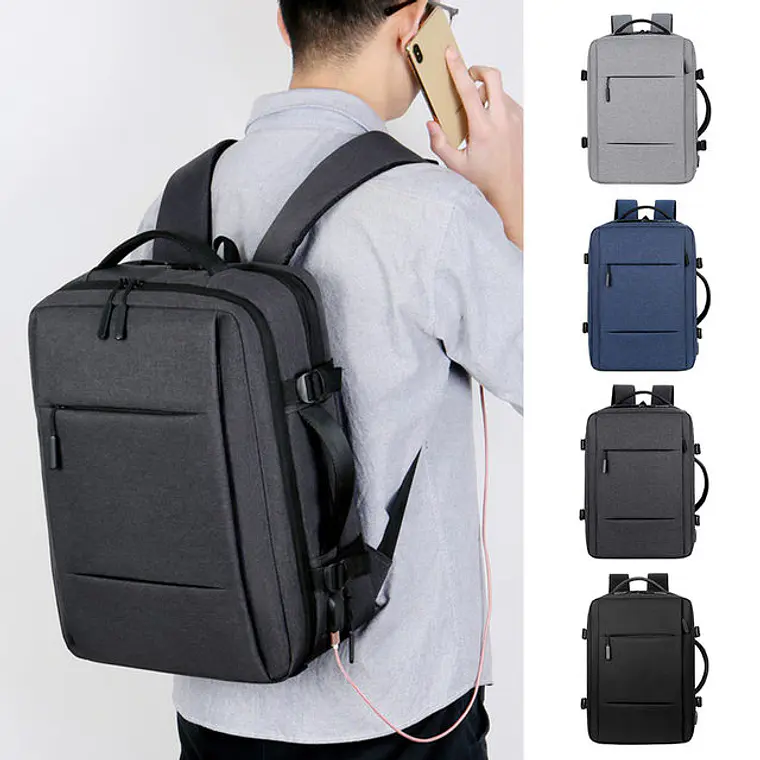 MOCHILA-MALETA EXPANDIBLE PARA CABALLERO PREMIUM MOD #3011 2