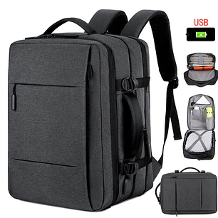 MOCHILA-MALETA EXPANDIBLE PARA CABALLERO PREMIUM MOD #3011