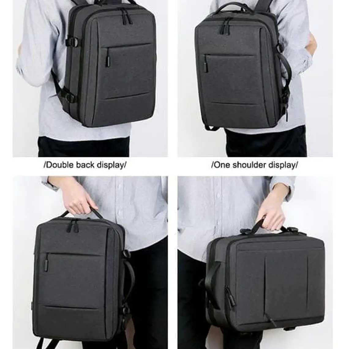 MOCHILA-MALETA EXPANDIBLE PARA CABALLERO PREMIUM MOD #3011 5