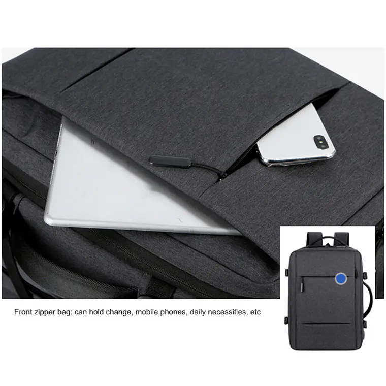 MOCHILA-MALETA EXPANDIBLE PARA CABALLERO PREMIUM MOD #3011 12