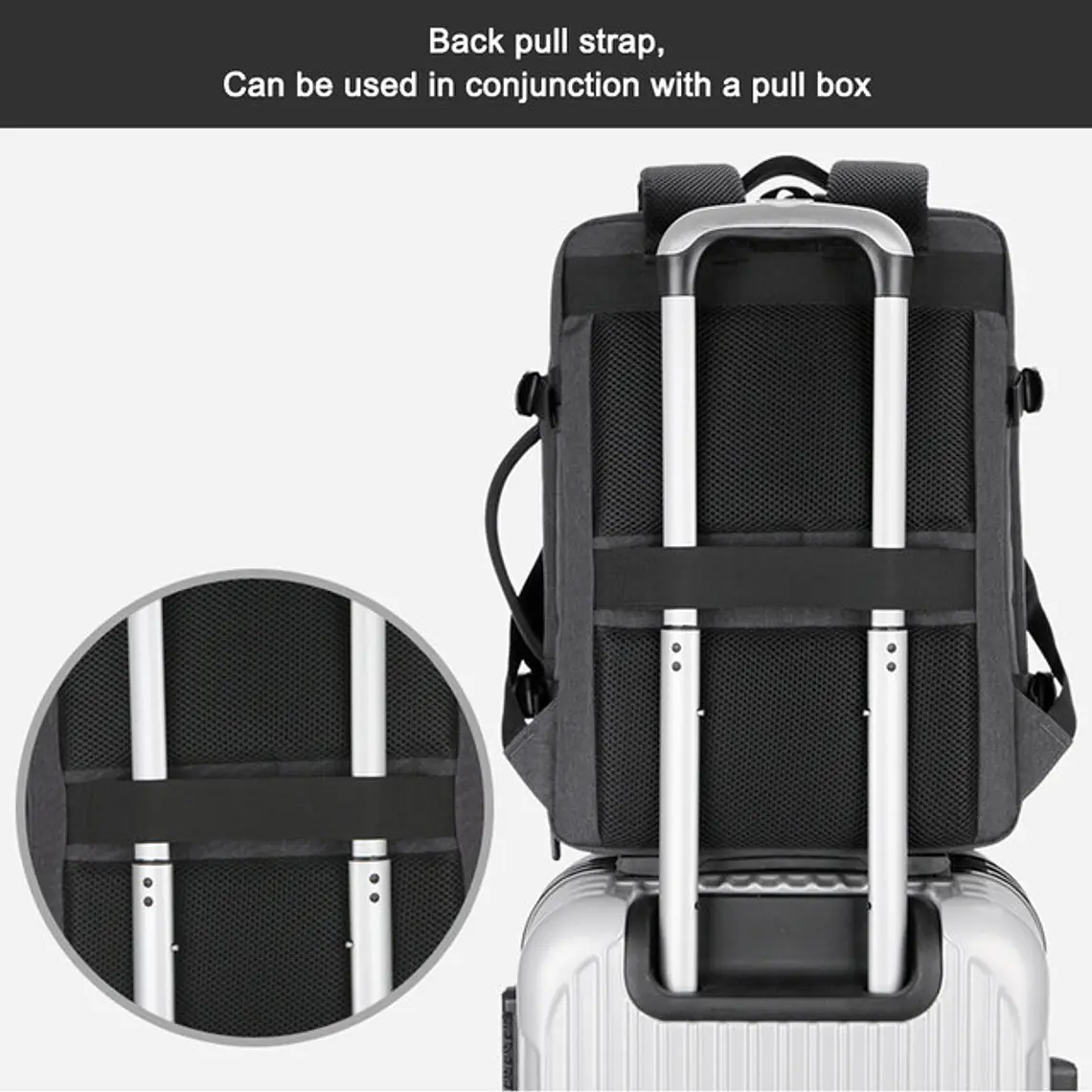 MOCHILA-MALETA EXPANDIBLE PARA CABALLERO PREMIUM MOD #3011 14