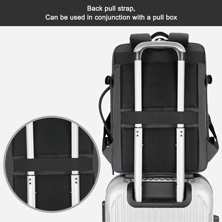 MOCHILA-MALETA EXPANDIBLE PARA CABALLERO PREMIUM MOD #3011 14